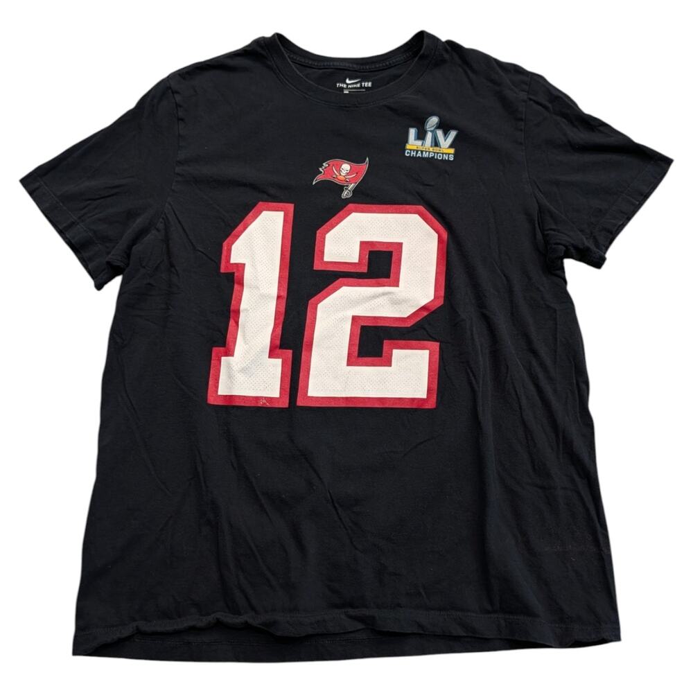 2020 Nike Tom Brady Super Bowl LIV Champions Short Sleeve T shirt